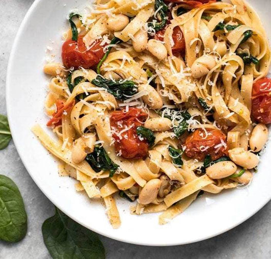 Tagliatelle with Speck and White Bean Sauce