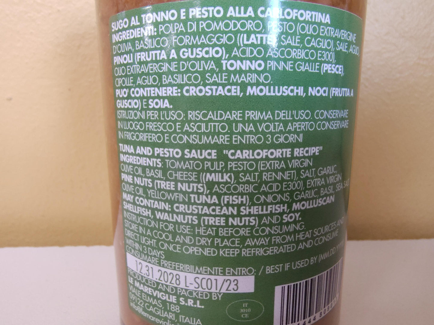 IV Regia Tuna and Pesto sauce