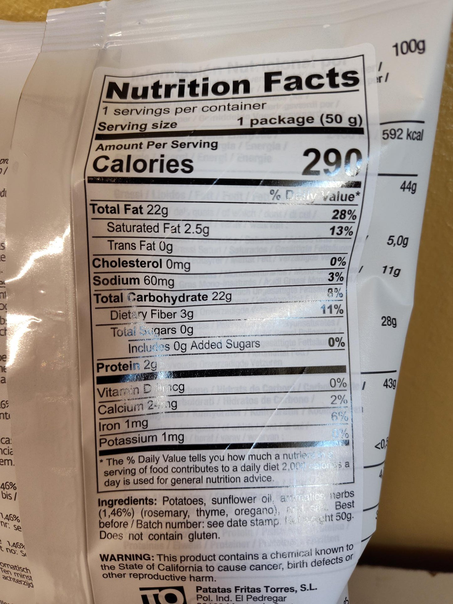 Torres Mediterranean Herbs Potato Chips Small