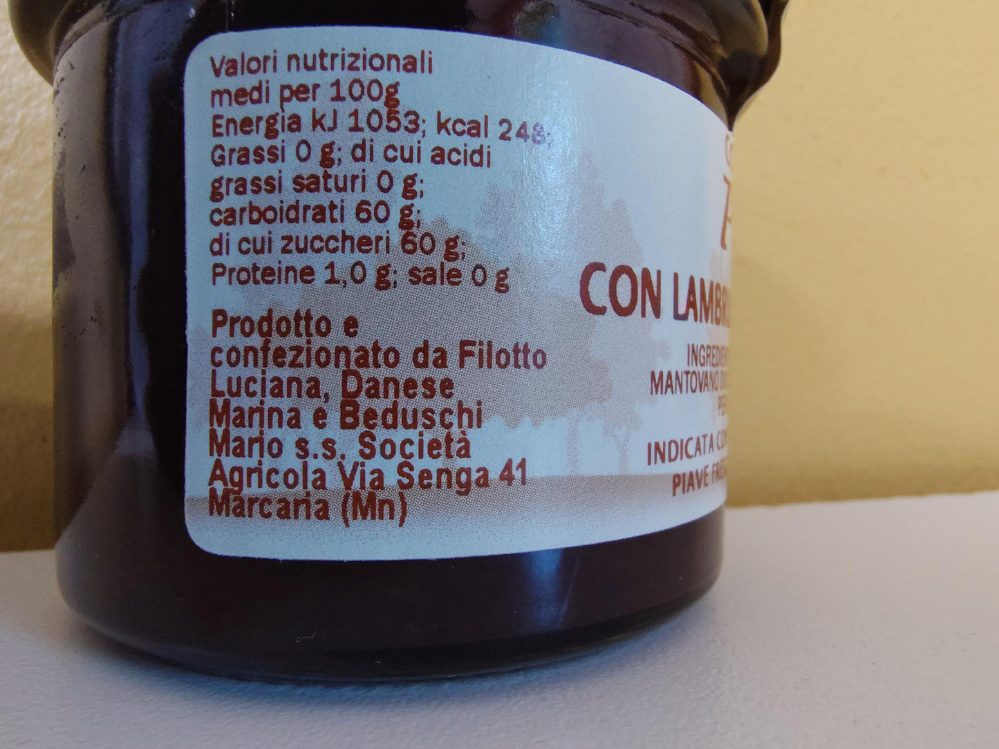 Pear Jam with Lambrusco