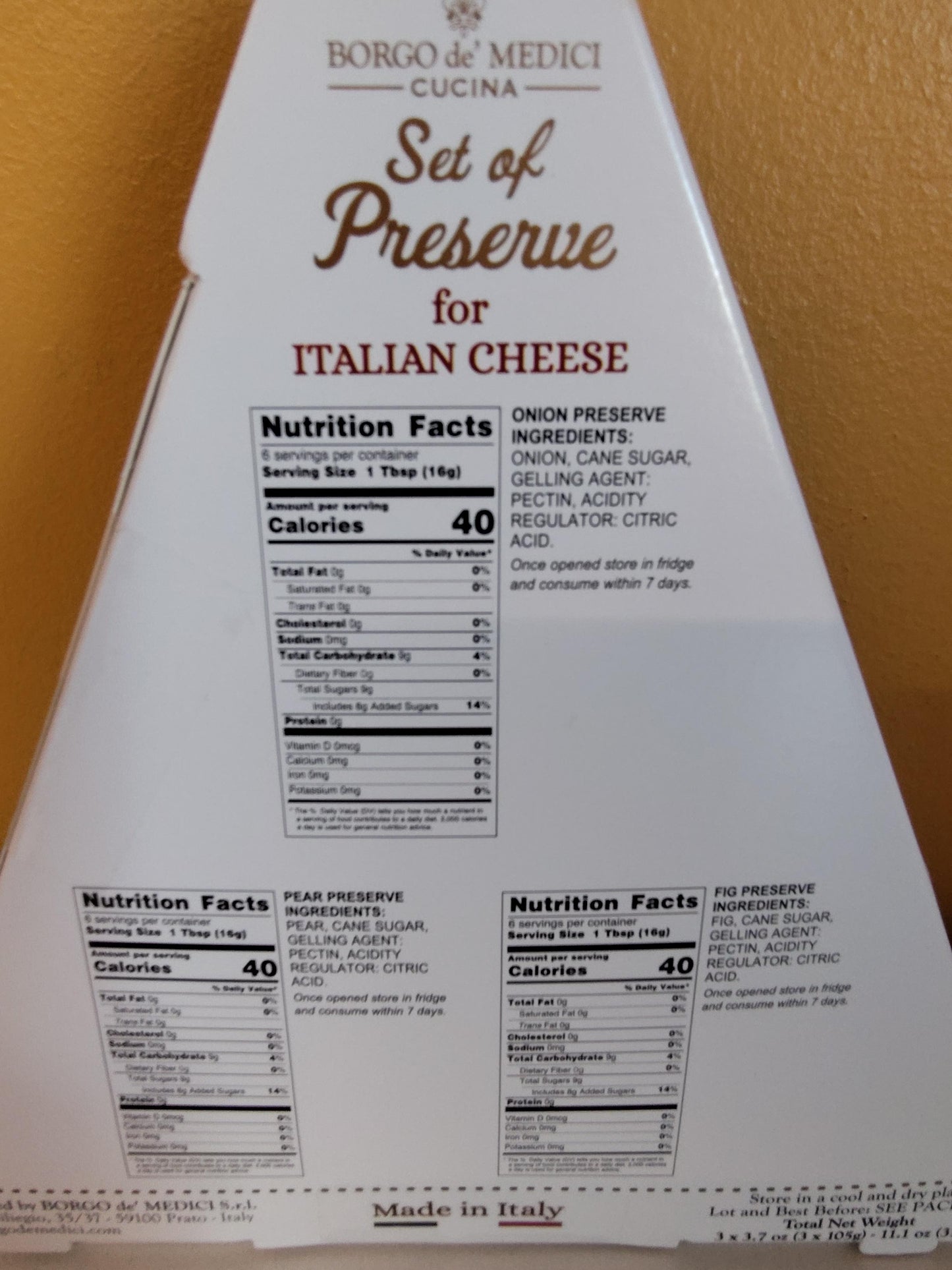 Borgo de' Medici Set of Preserve for Cheese