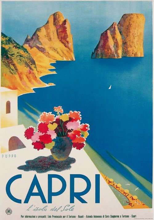 Capri Vintage Poster