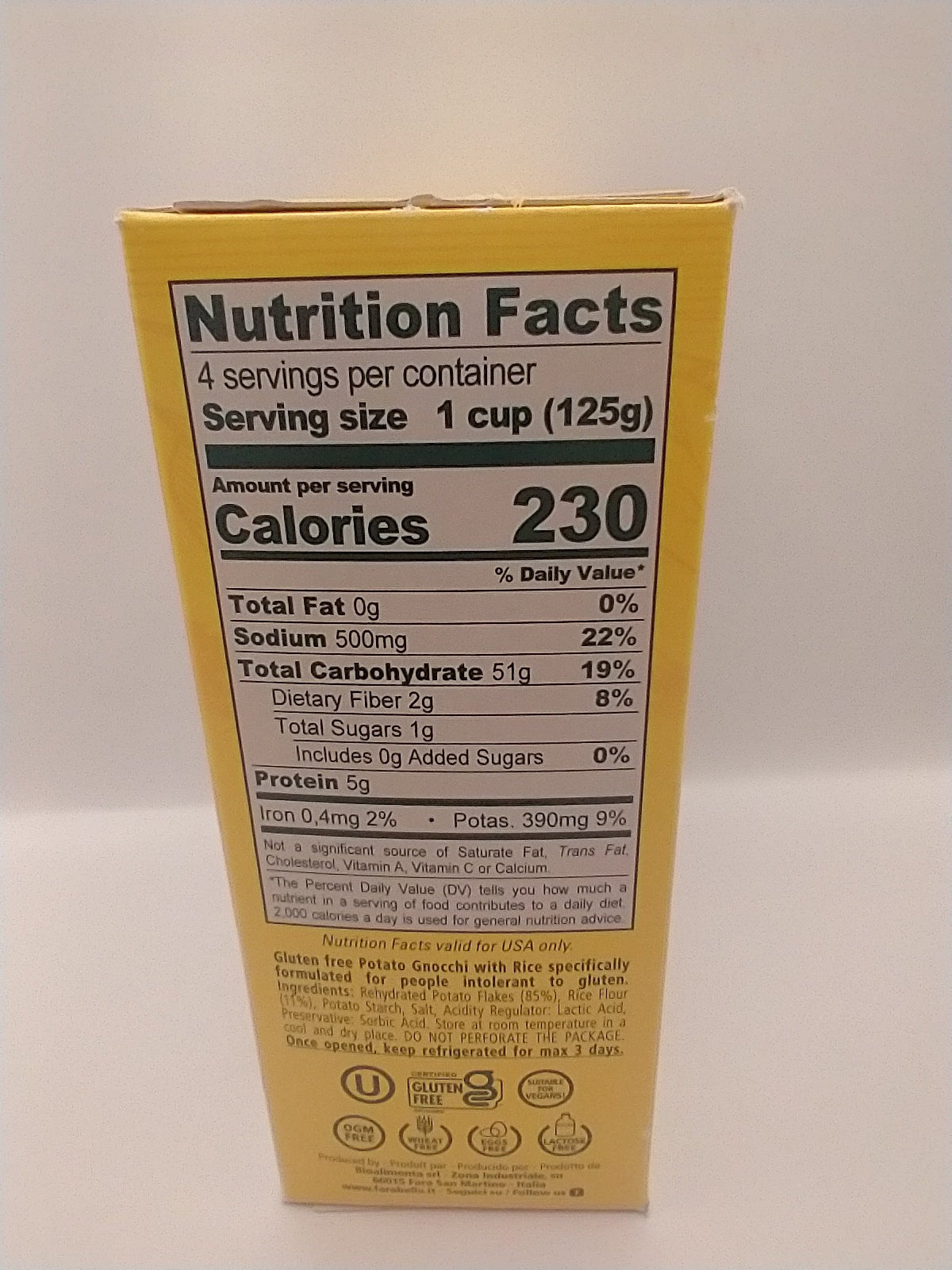 Farabella Gluten Free Gnocchi