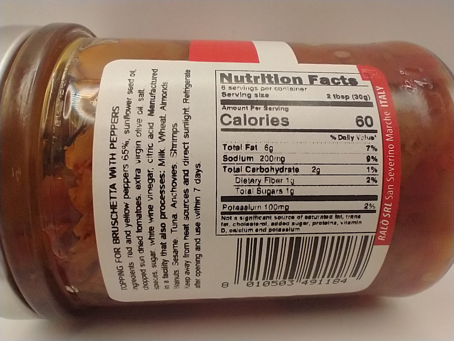 Castellino Peppers Bruschetta Topping 6.5 oz