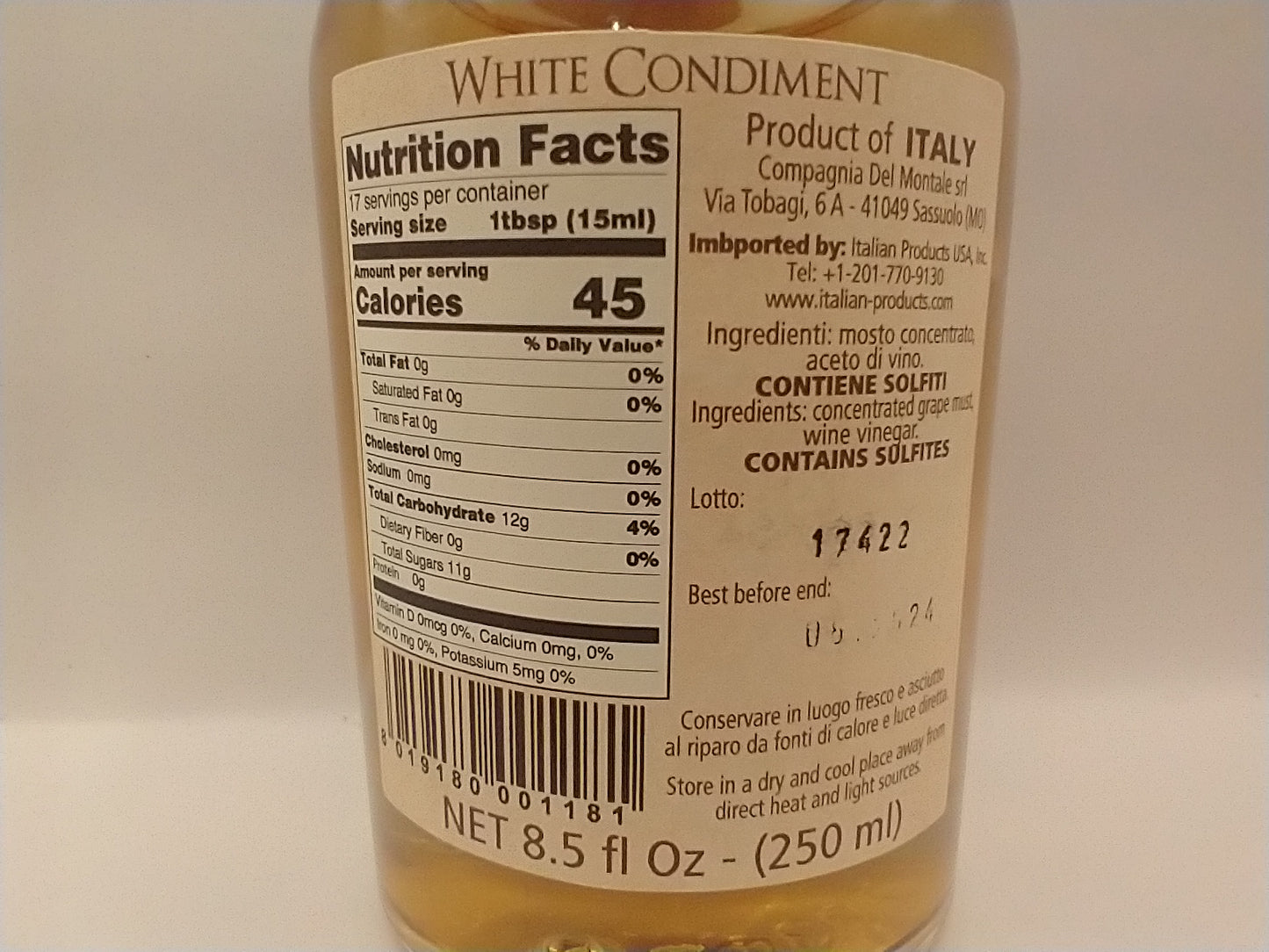 Compagnia del Montale White Balsamic Condiment