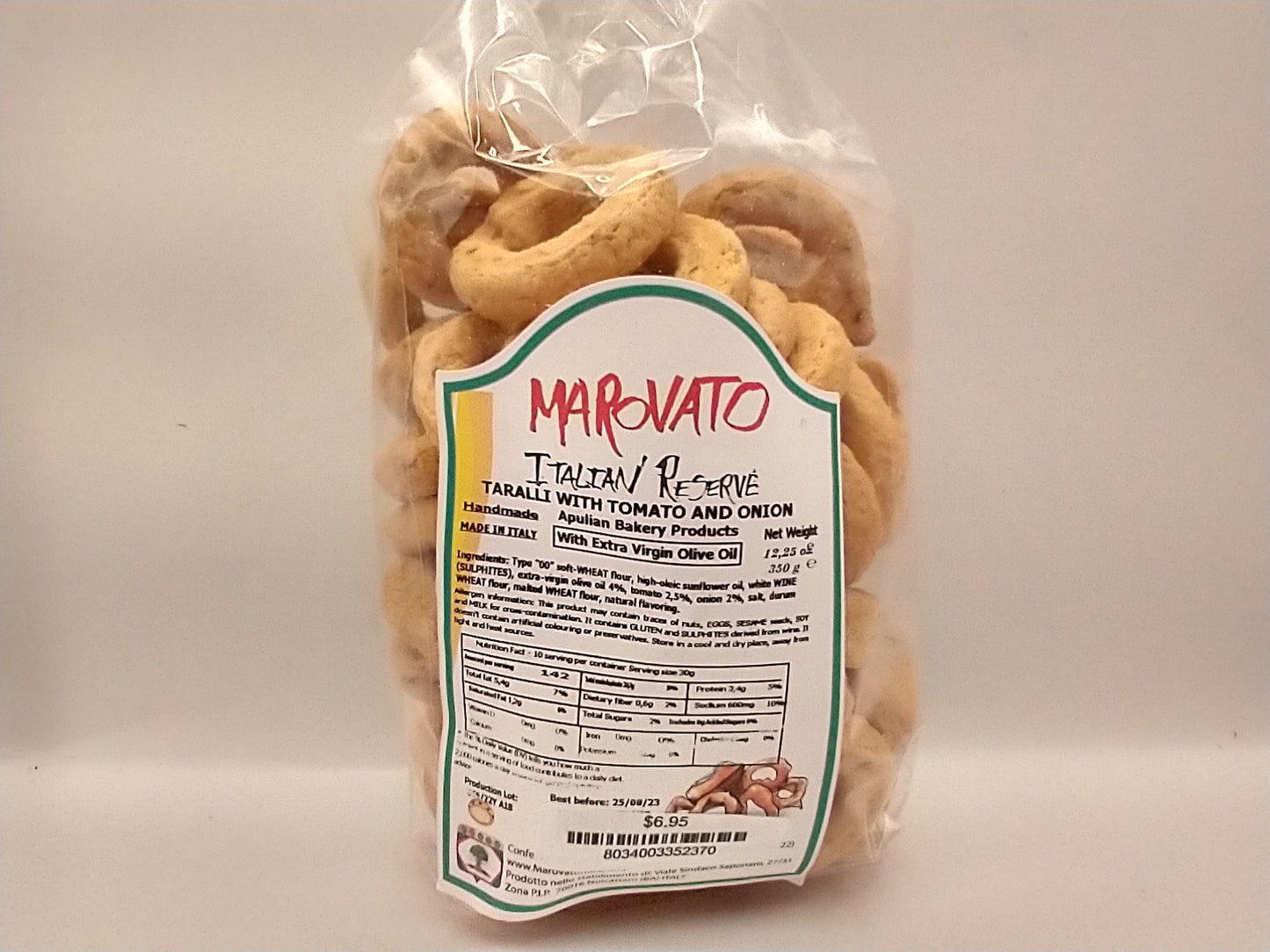 Marovato Taralli with tomato and onion