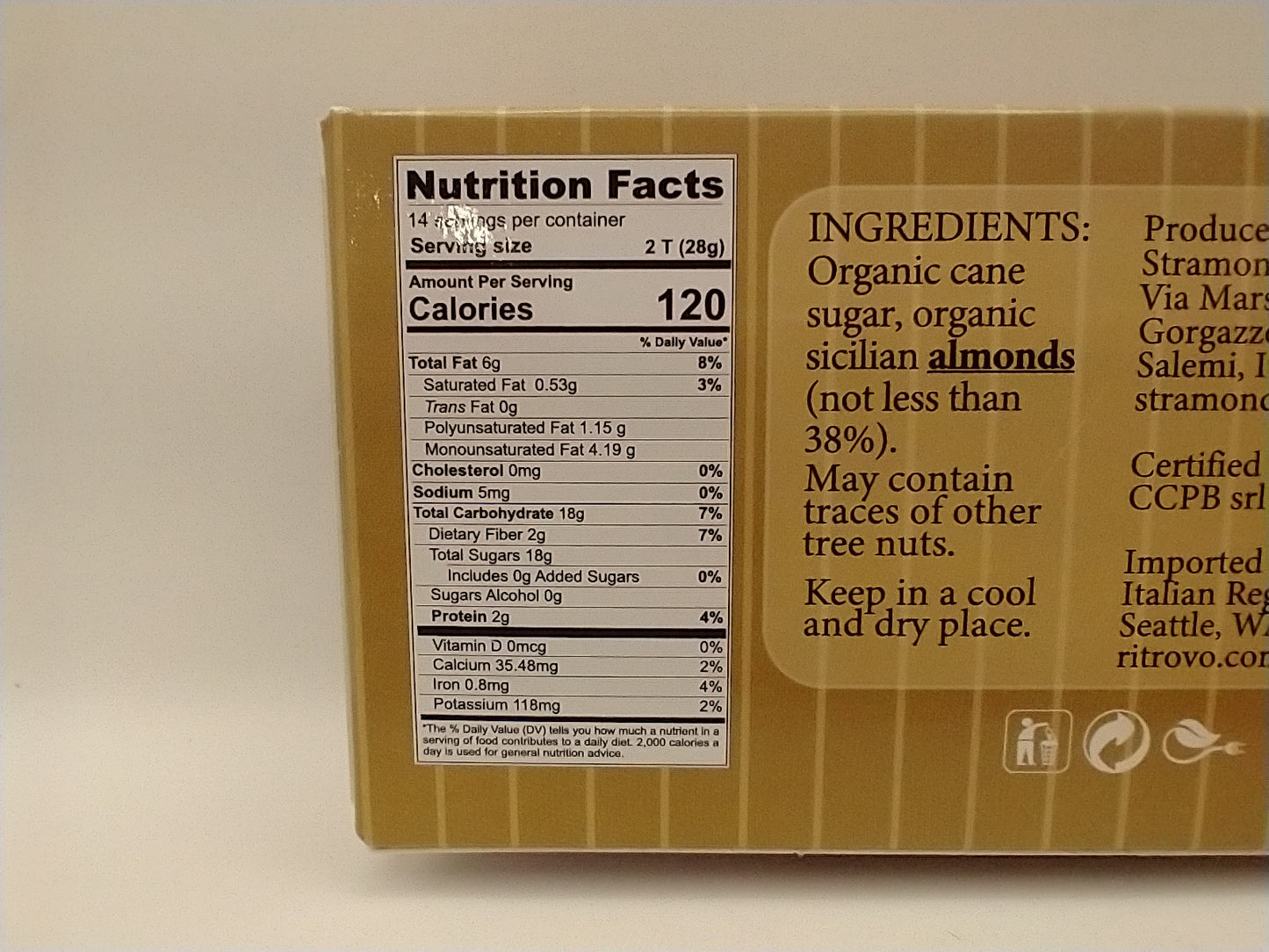 Organic Sicilian Marzipan