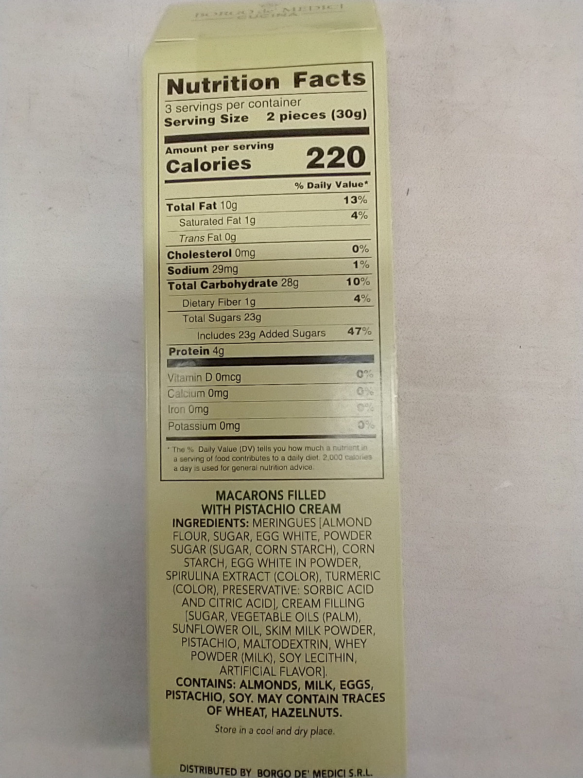 Borgo de' Medici Pistachio Italian Macarons