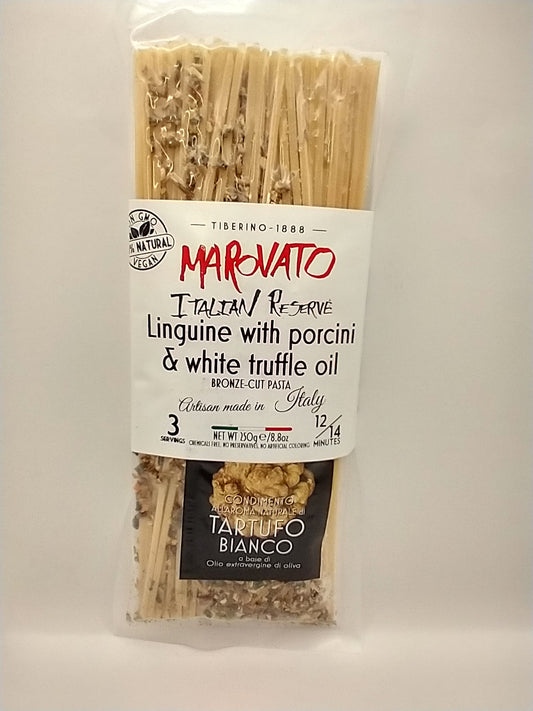 Marovato Linguine with Porcini and Truffle Oil