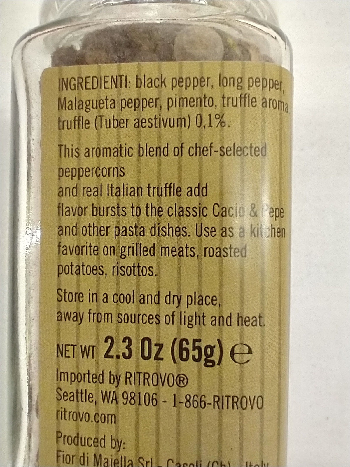 Fior di Maiella Peppercorn Truffle