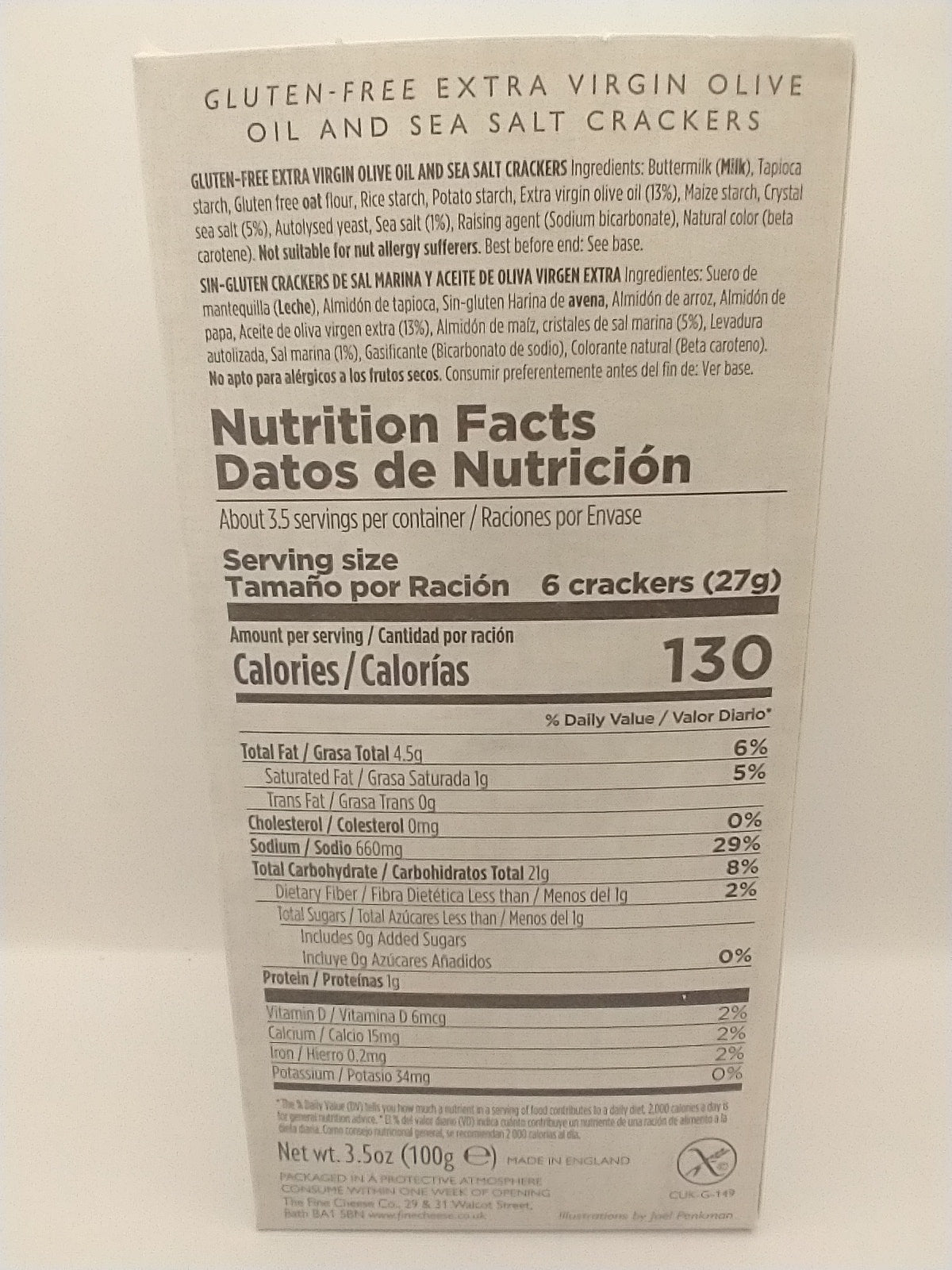 Gluten Free Sea Salt Crackers