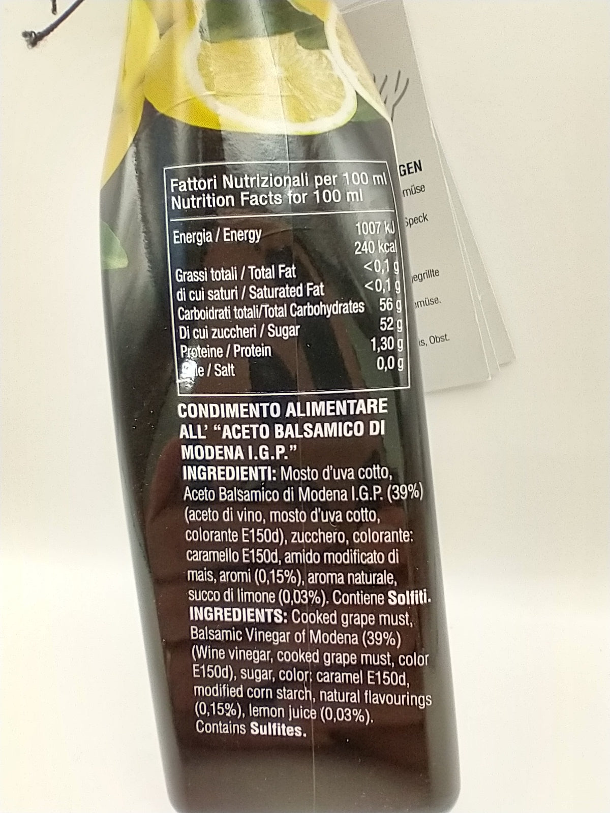 Bellei Crema Glassy Lemon Balsamic Glaze