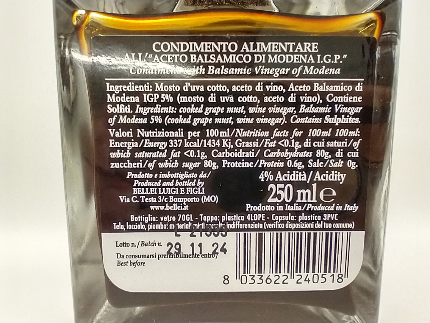 Bellei Sua Maesta Balsamic Denso Dolce
