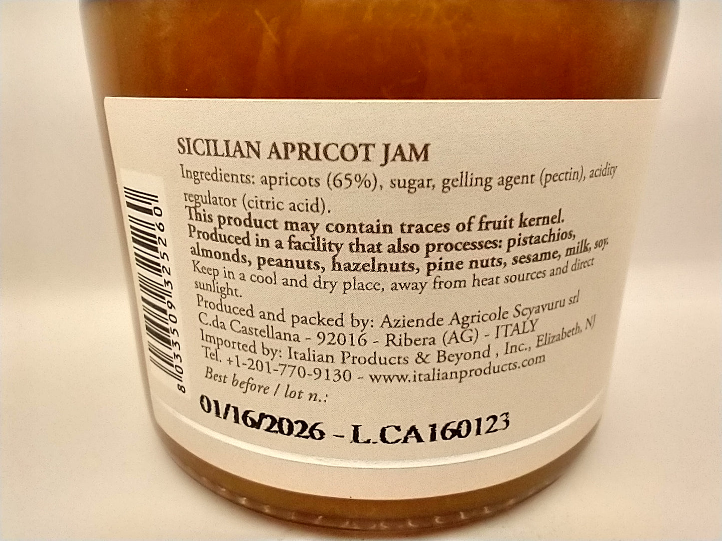 Scyavuru Sicilian Apricot Jam