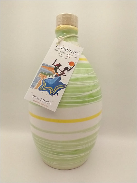 Sorrento Extra Virgin Olive Oil in Green Handmade Jar