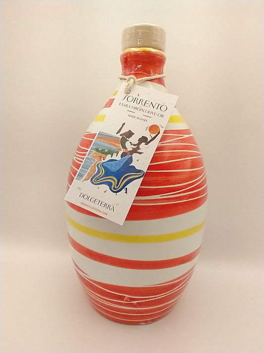 Sorrento Extra Virgin Olive Oil in Red Handmade Jar