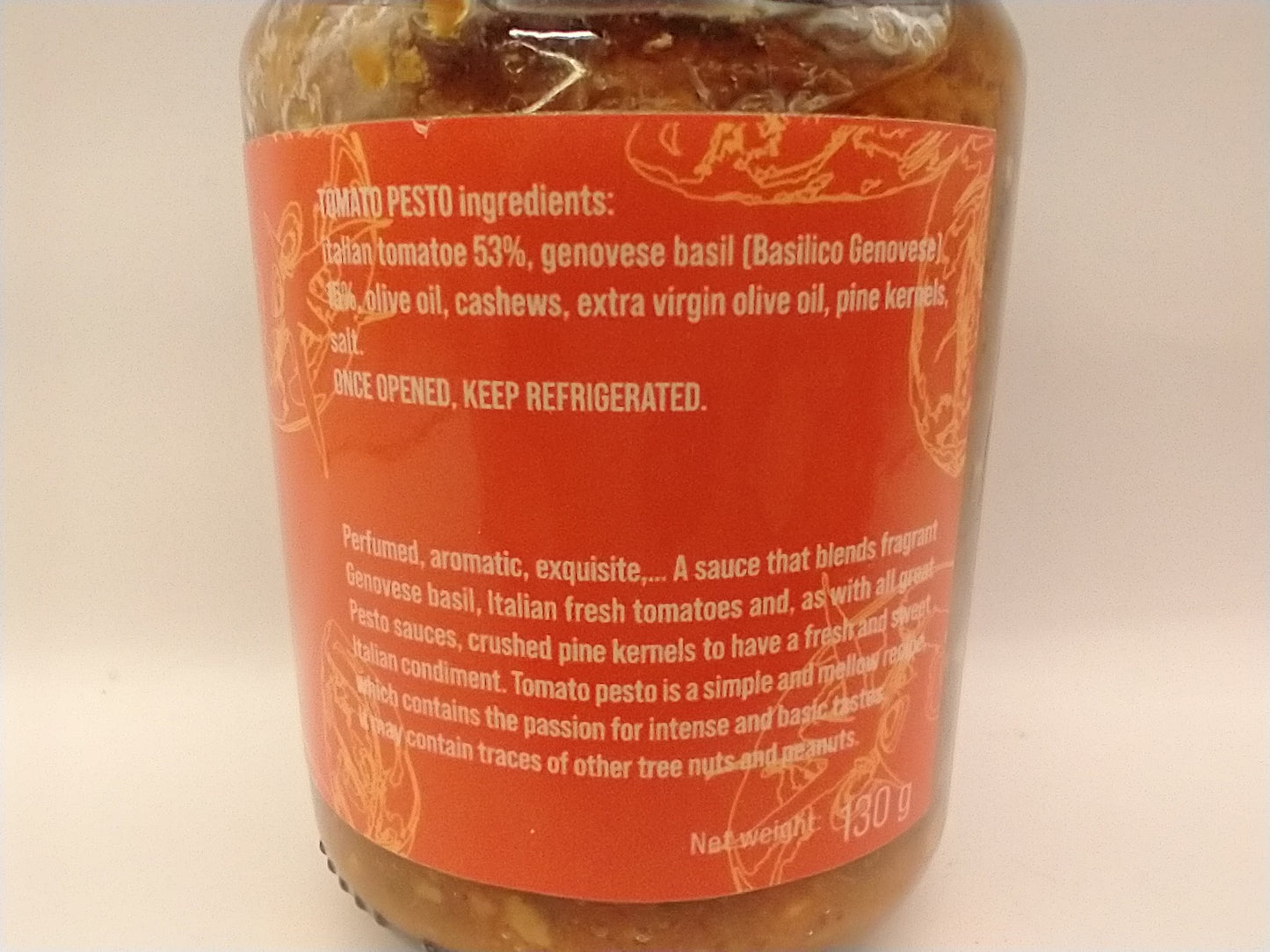 Italian Within Red Pesto With PDO basil and tomato
