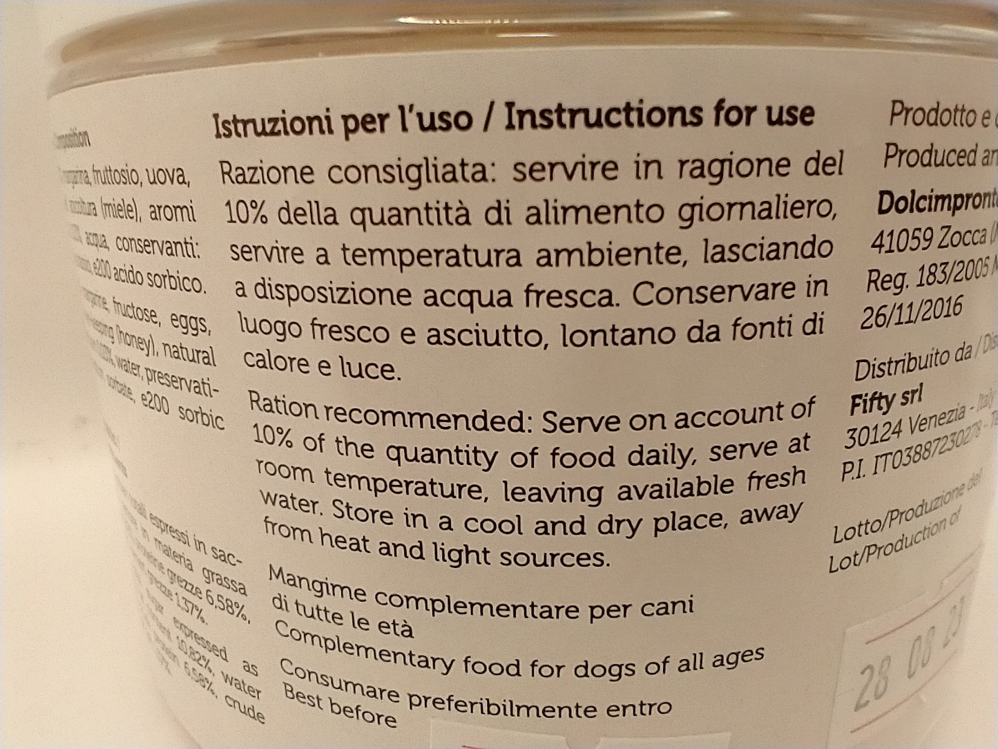 Dolci Impronte Biscuits Apple and Banana