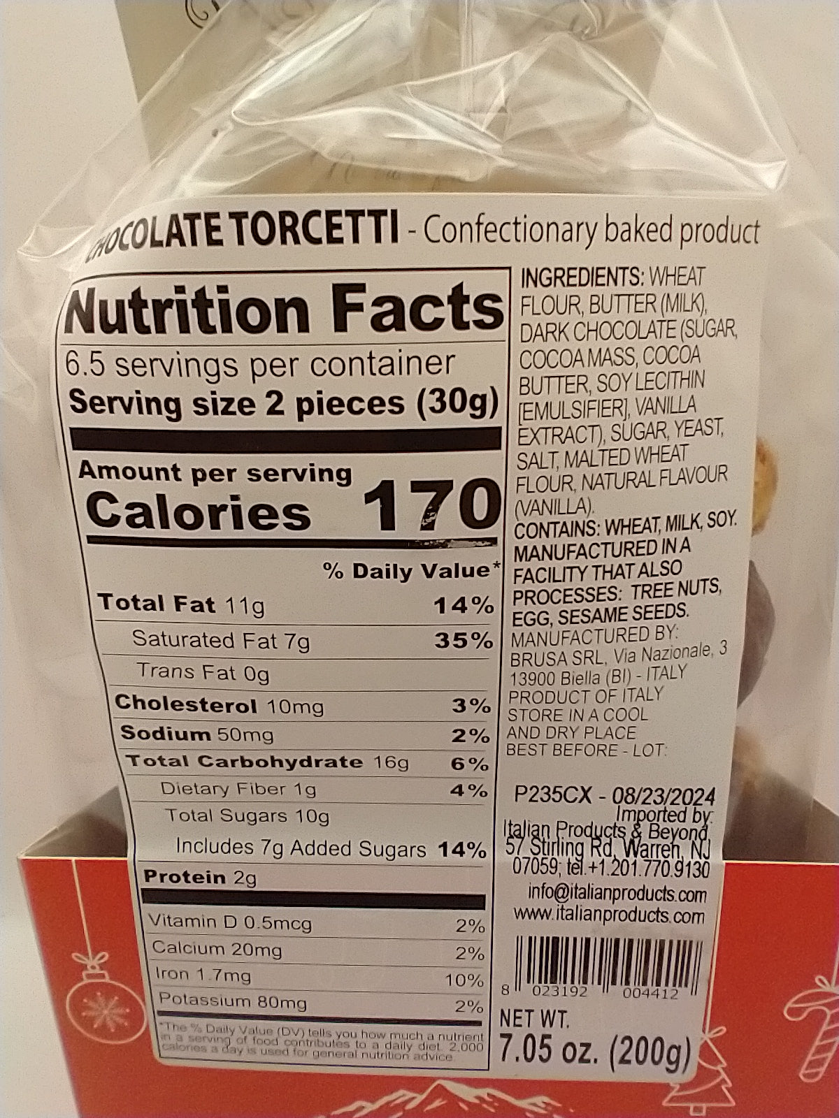 Brusa Chocolate Glazed Torcetti Cookies