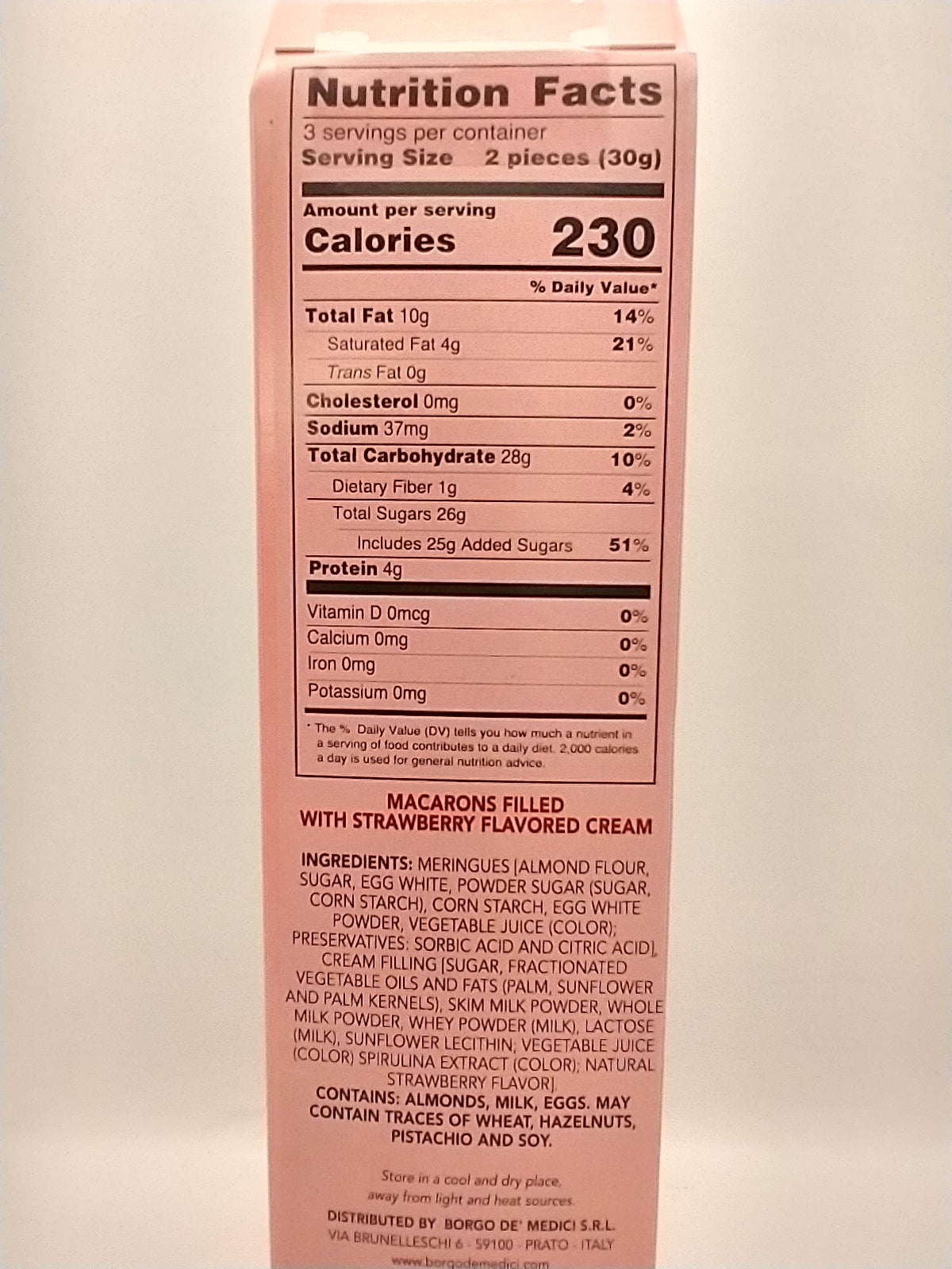 Borgo de' Medici Strawberry Italian Macarons
