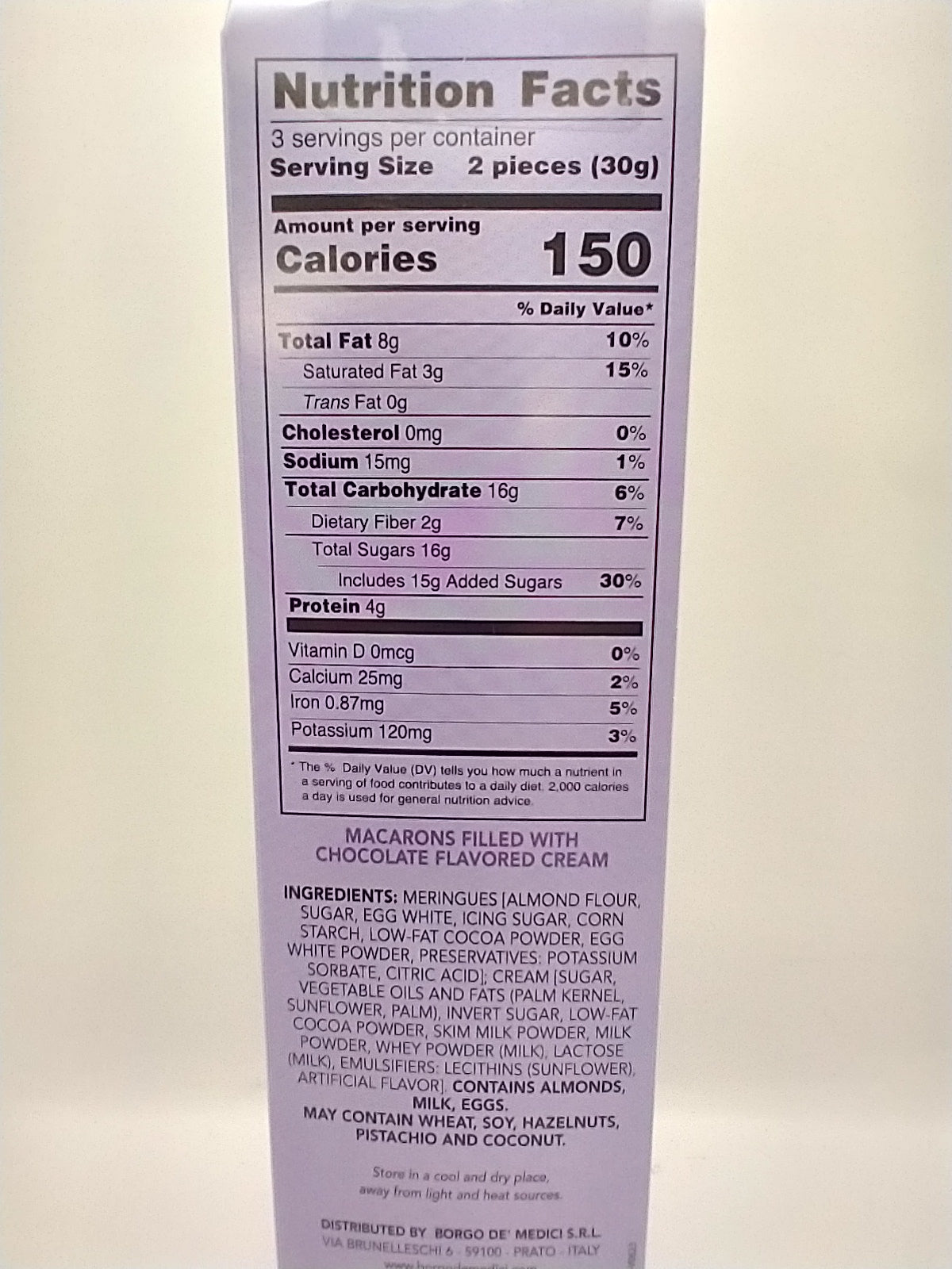 Borgo de' Medici Chocolate Italian Macarons