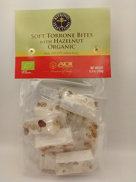 Soft Torrone Bites with Hazelnut
