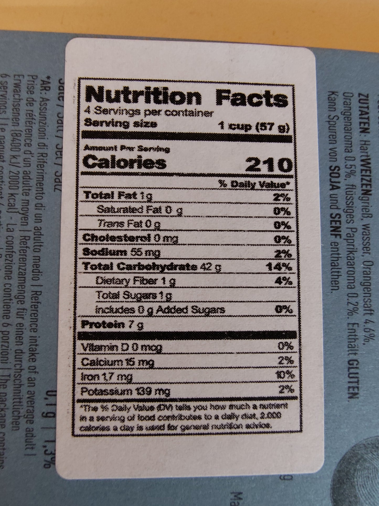 Terre dei Trulli Linguine with Orange