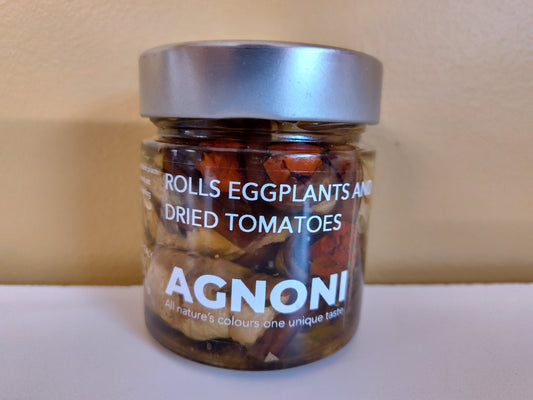 Agnoni Eggplant Rolls and Dried Tomatoes