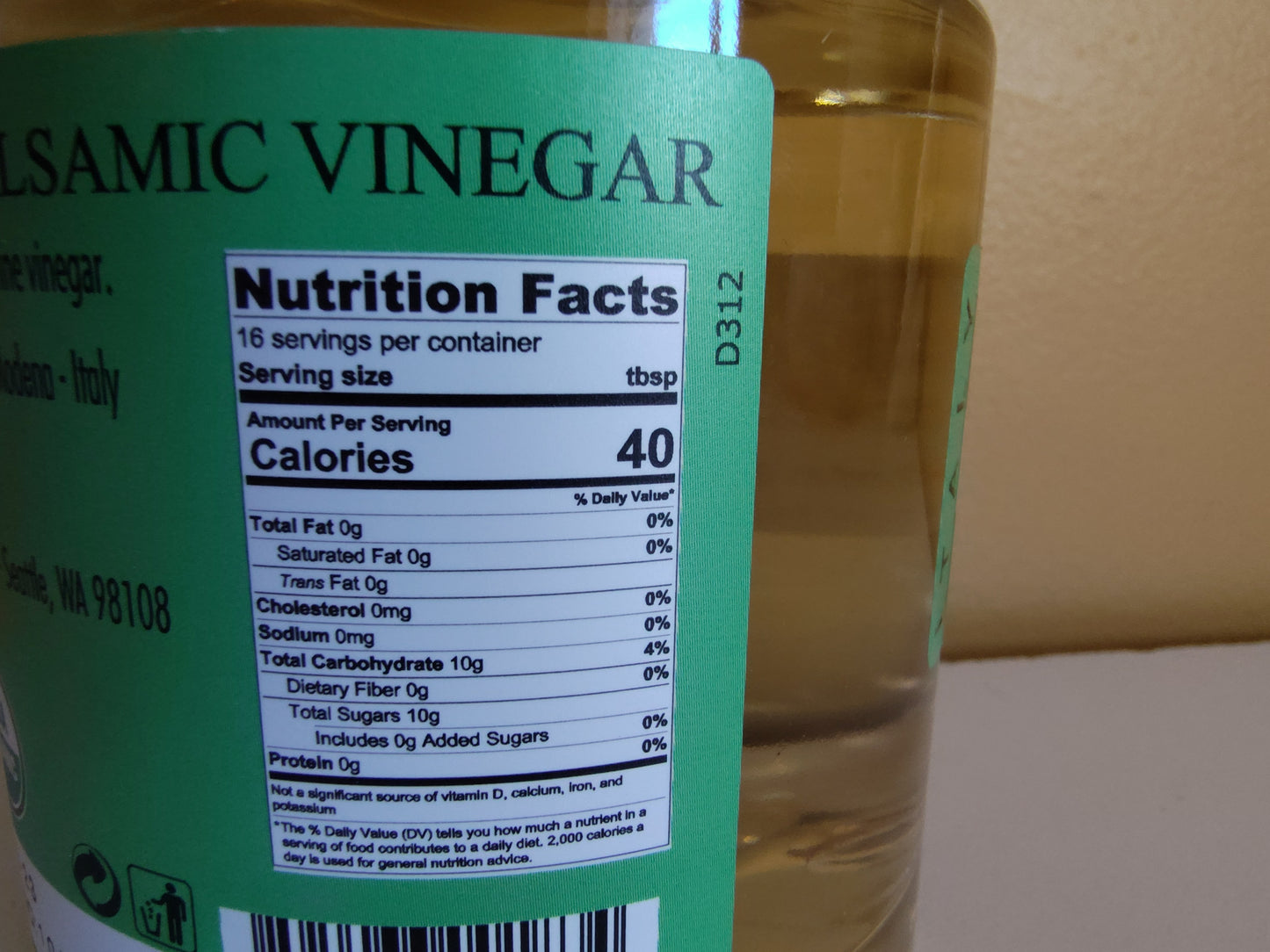 Organic White Balsamic