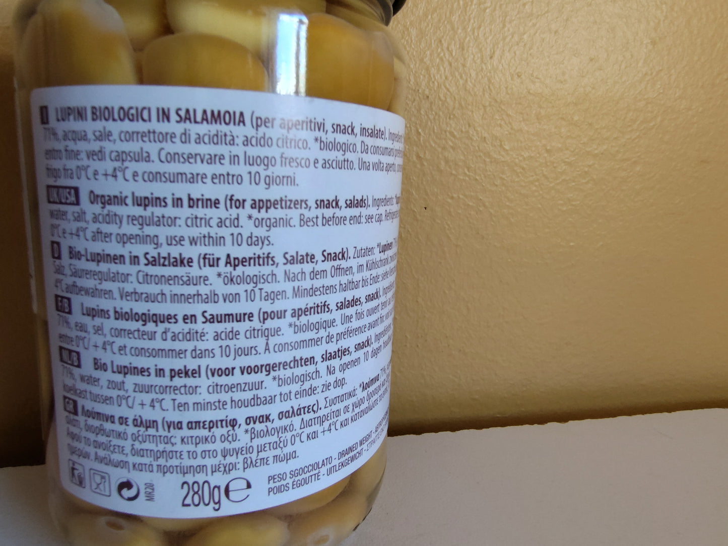 Lupini Beans 580 ML in Brine