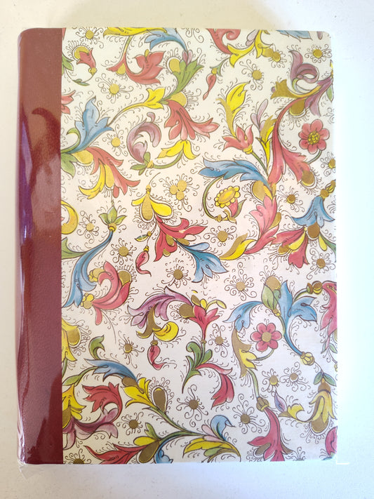 Florentia Notebook with leather spine