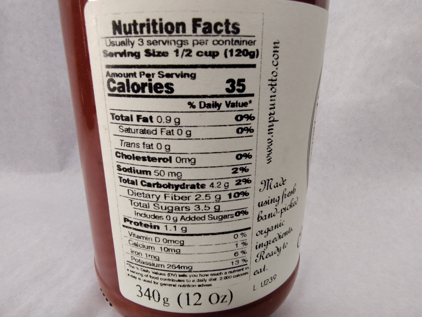 Mariangela Prunotto Organic Arrabiata Pasta Sauce