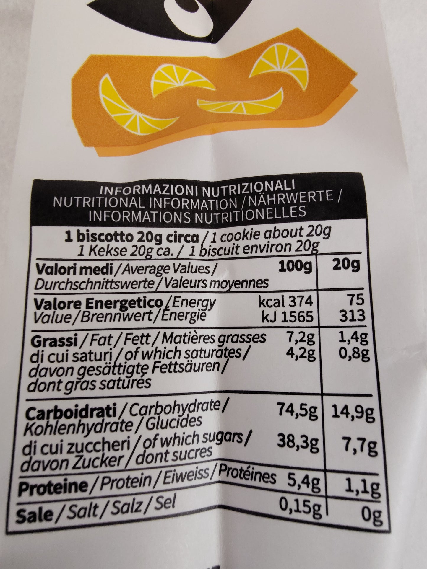 Fratelli Lunardi Biscotti with Lemon