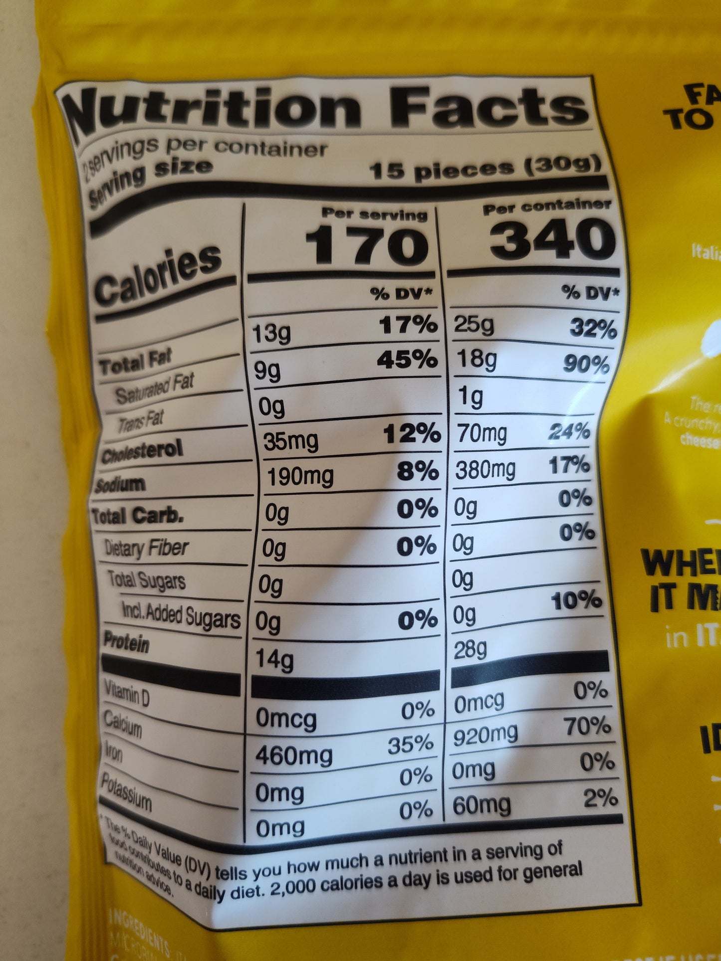 Granarolo Cheese Crisps Classic