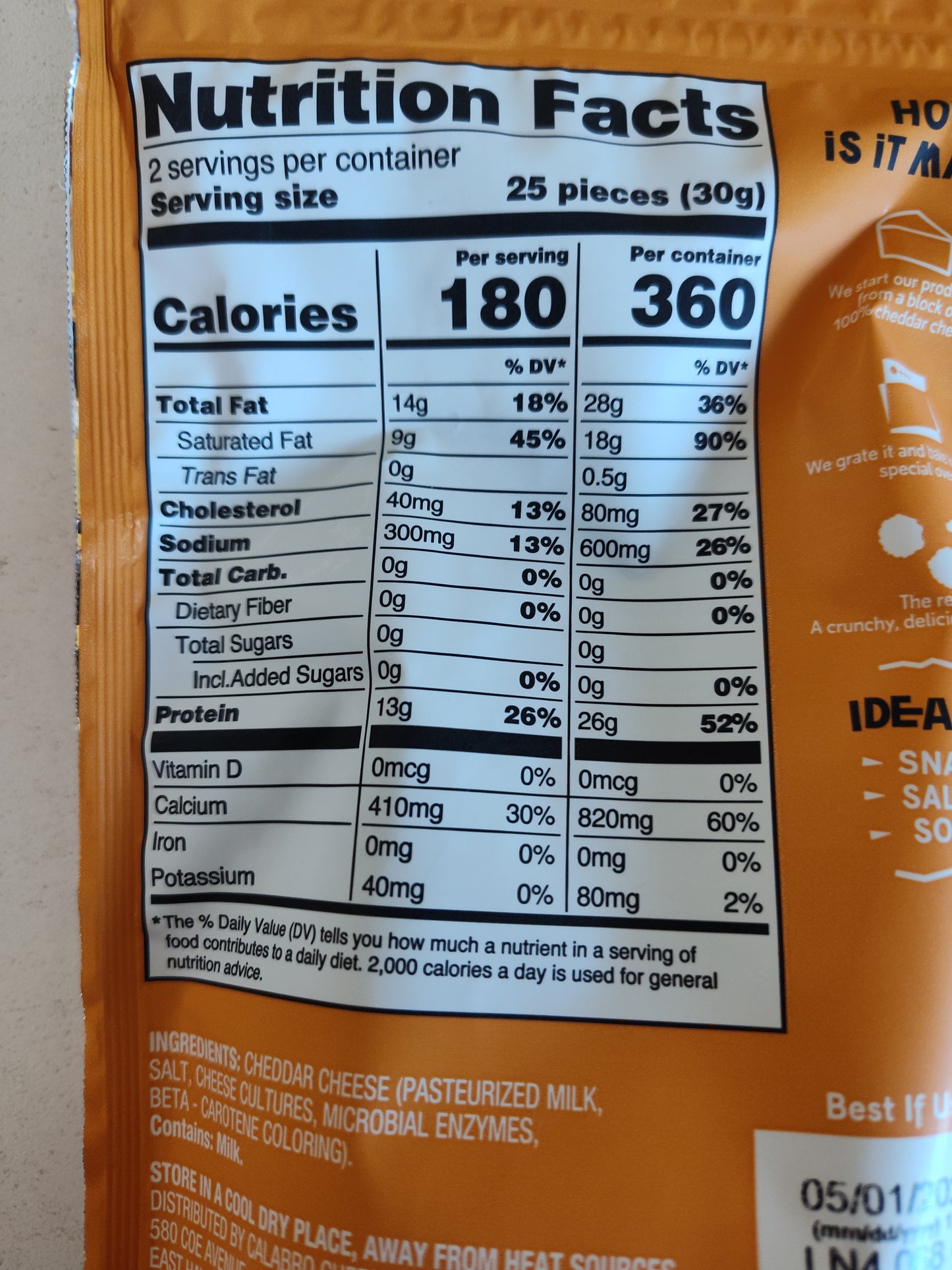 Granarolo Cheese Crisps Cheddar