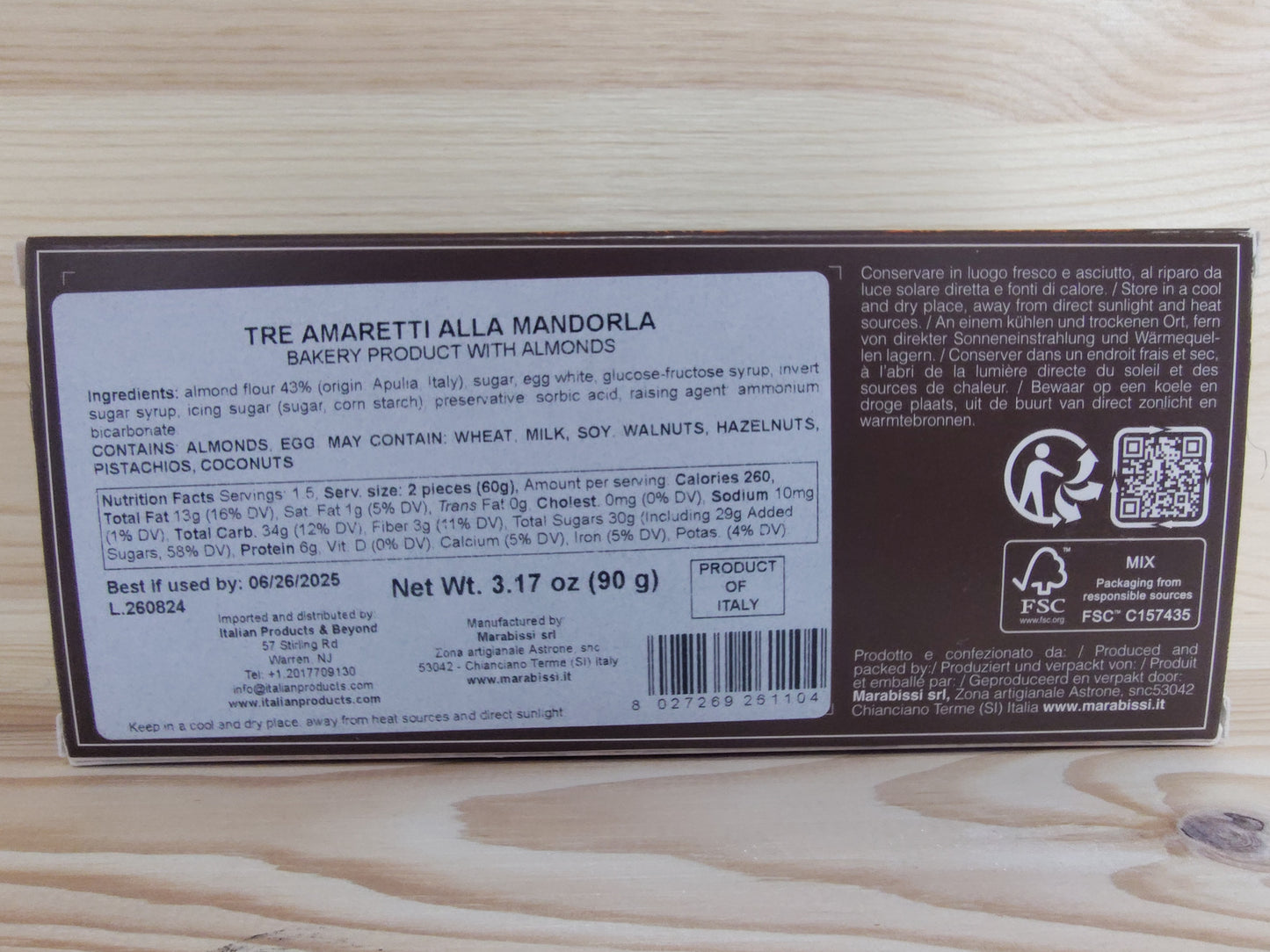 Marabissi Amaretti Alla Mandorla (Almond)