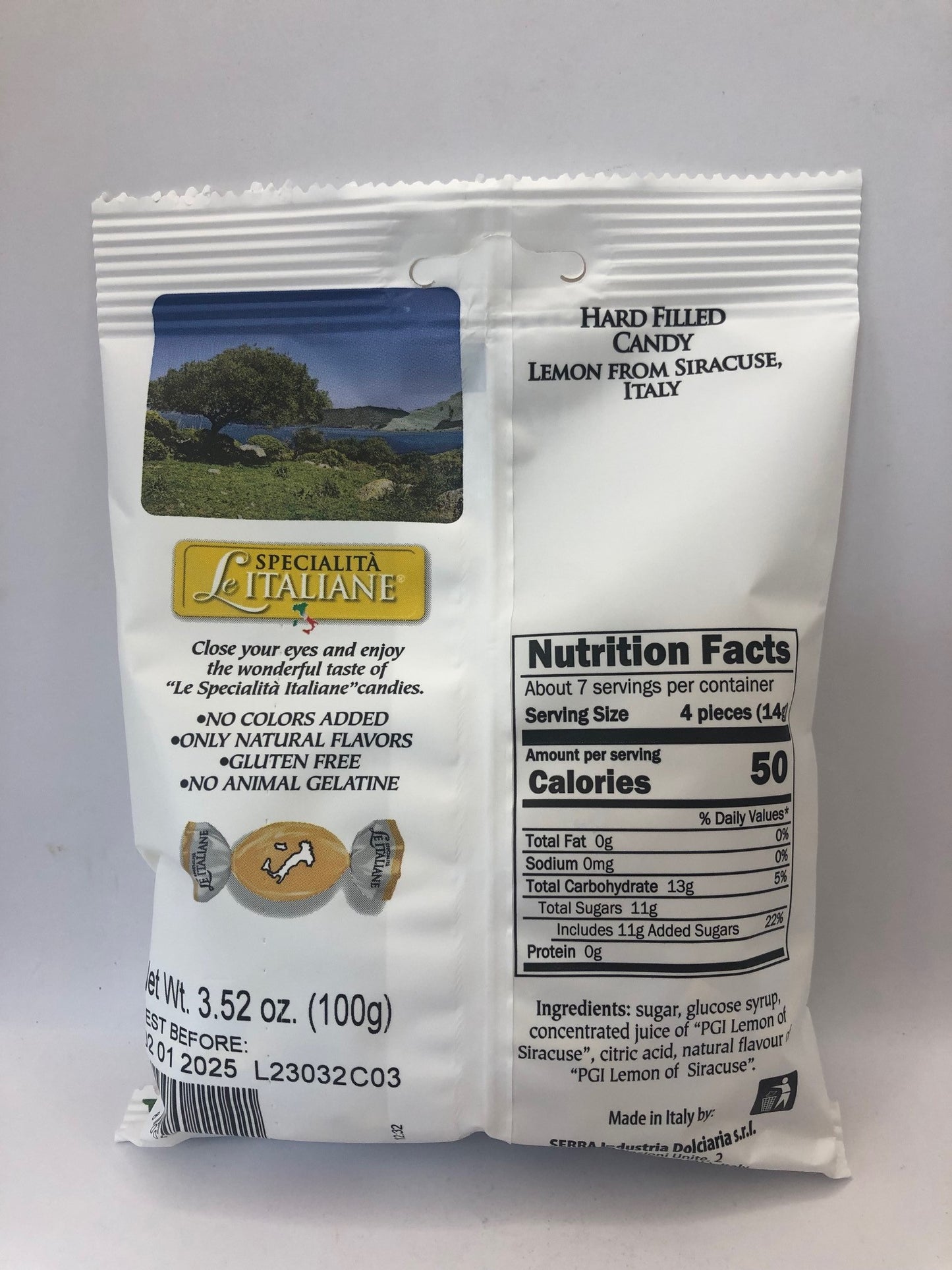 Hard Filled Candy Lemon