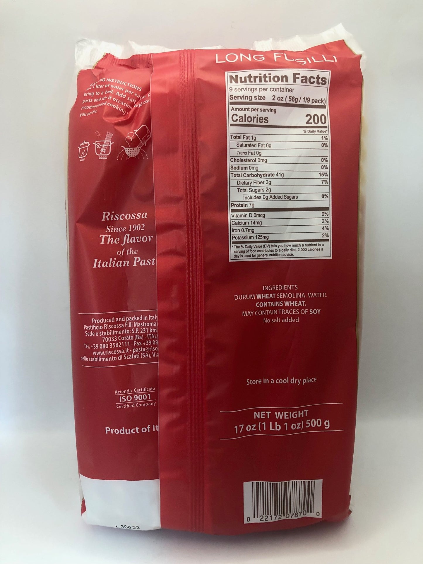 Riscossa Fusilli Lunghi Bucati