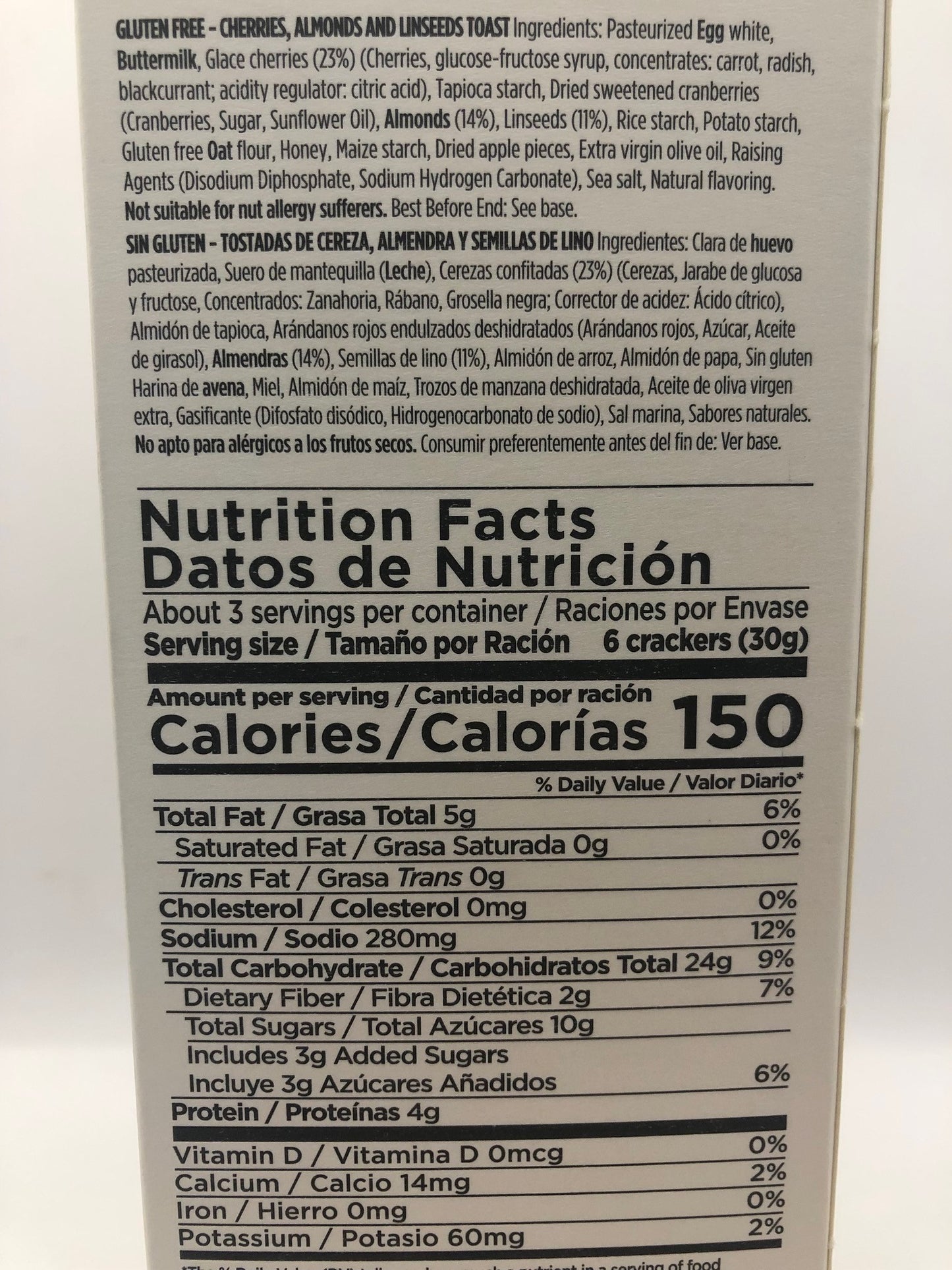 Fine Cheese Co Gluten Free Toasts with Cherries