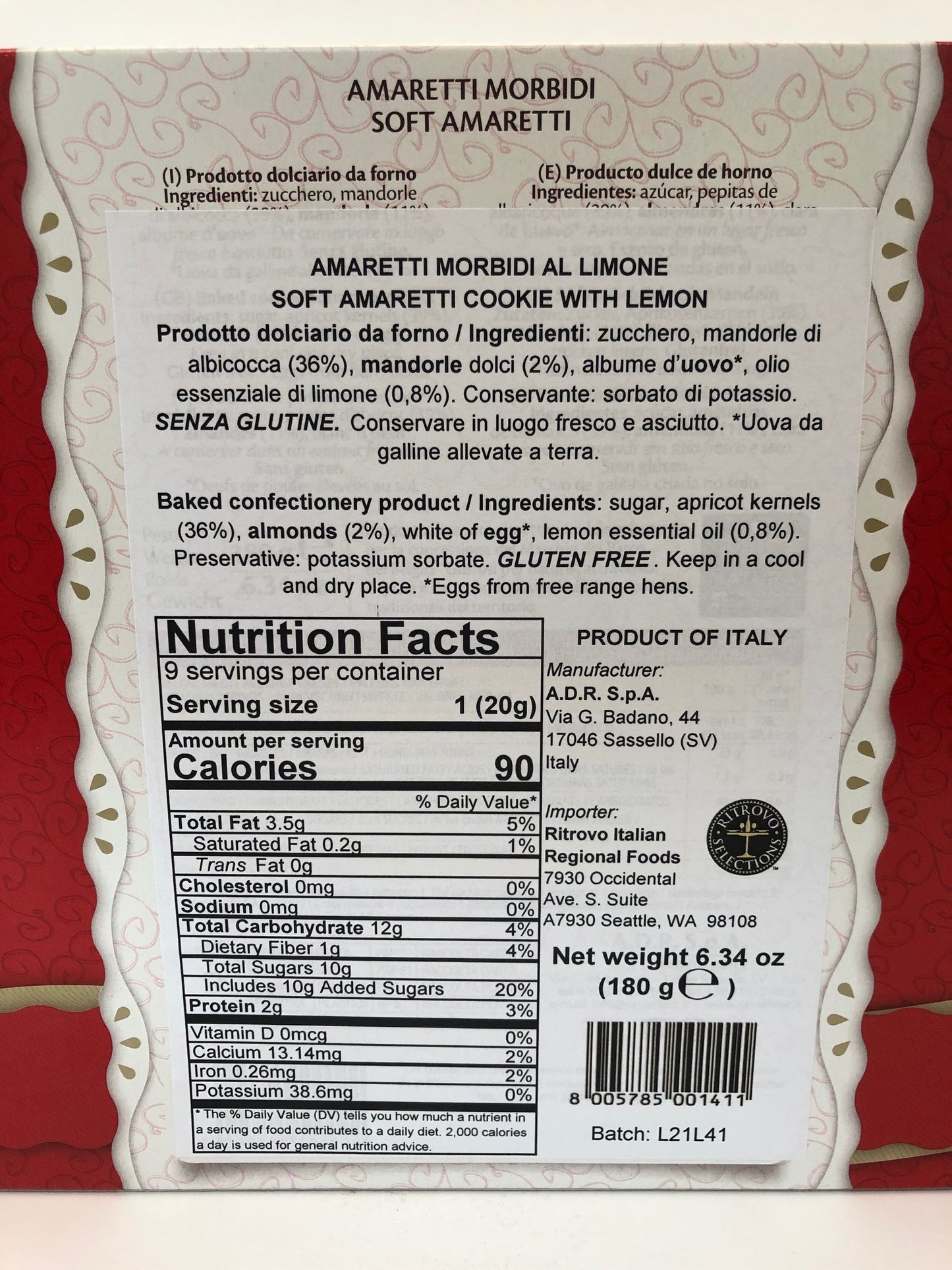 Soft Lemon Amaretti Single