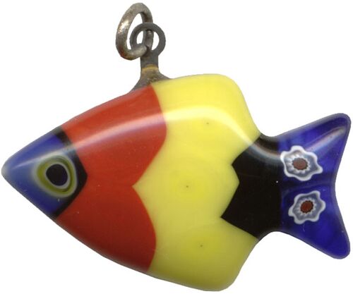 Venetian Glass Tropical Fish Pendant