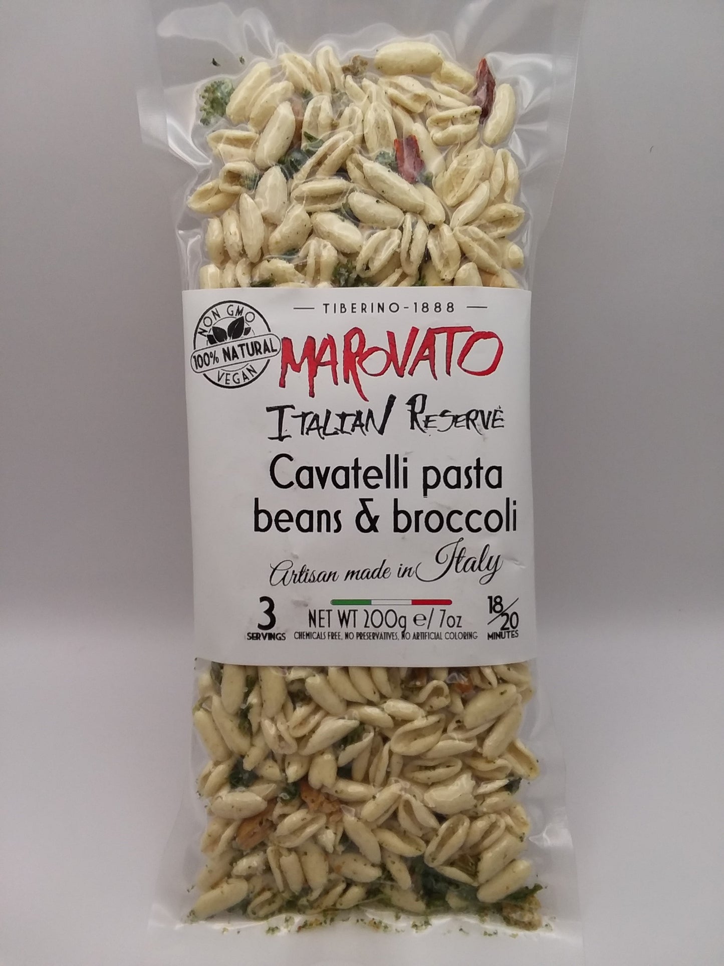 Marovato Cavatelli pasta with beans and broccoli
