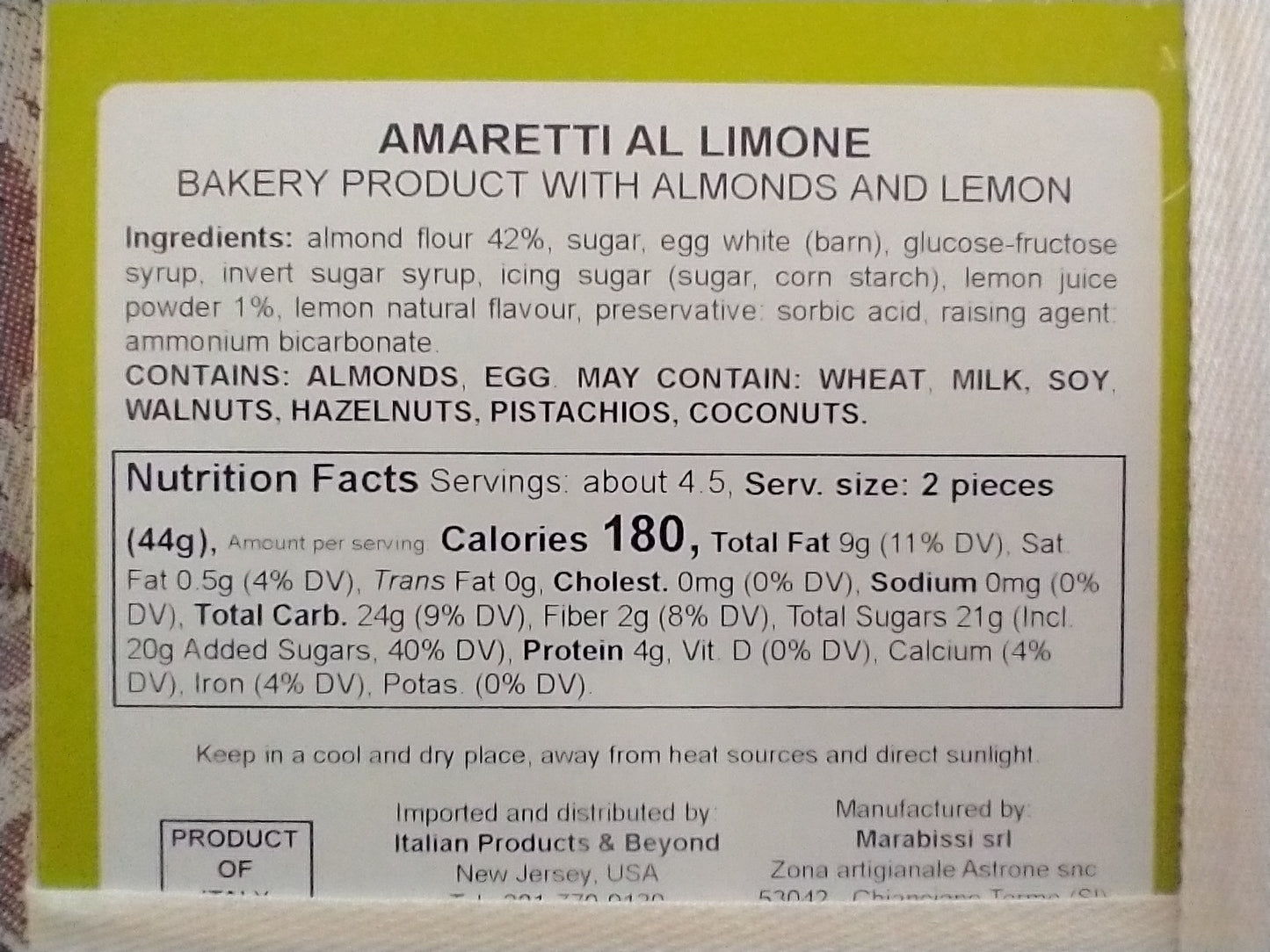 Marabissi Amaretti al Limone