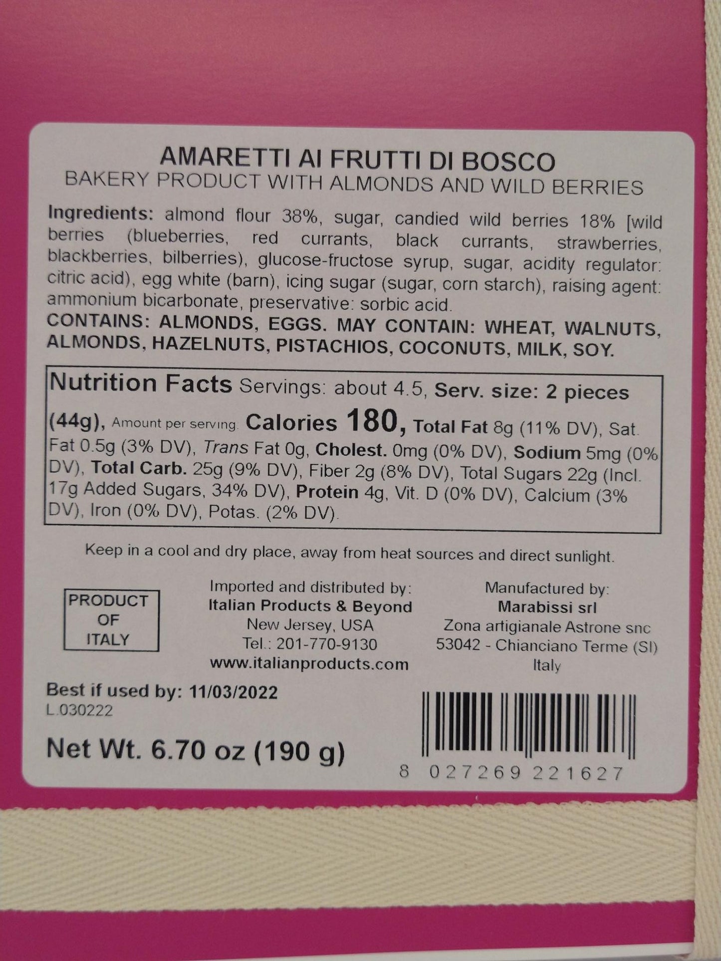 Marabissi Amaretti Forest Fruits