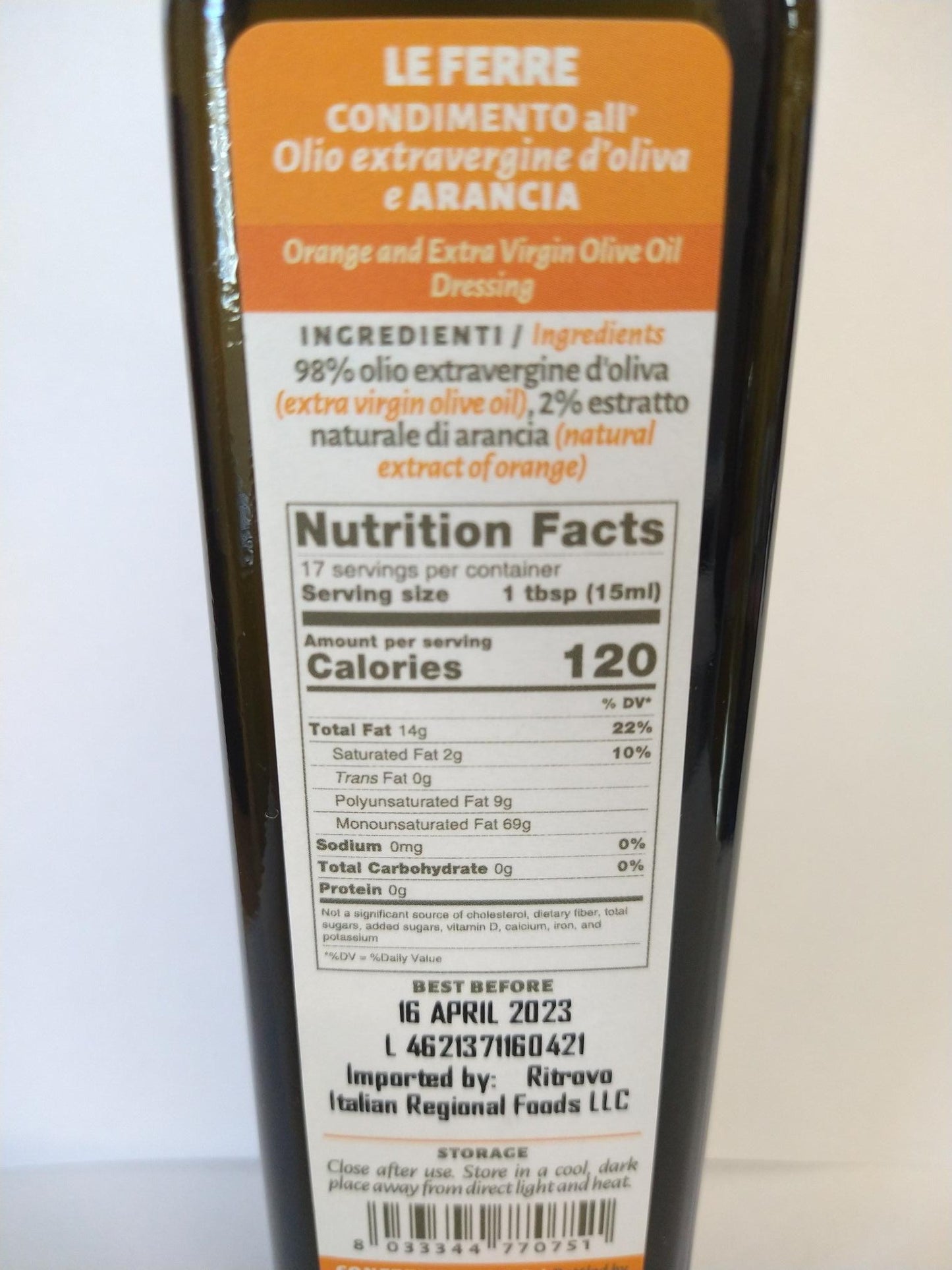 Le Ferre Orange Olive Oil