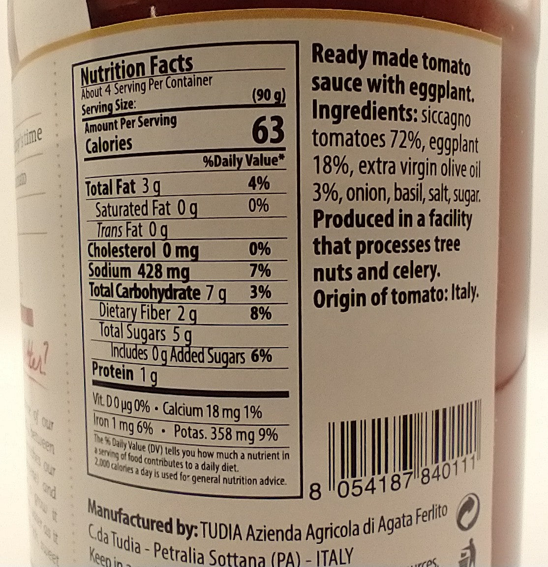 Tudia Eggplant Tomato Sauce