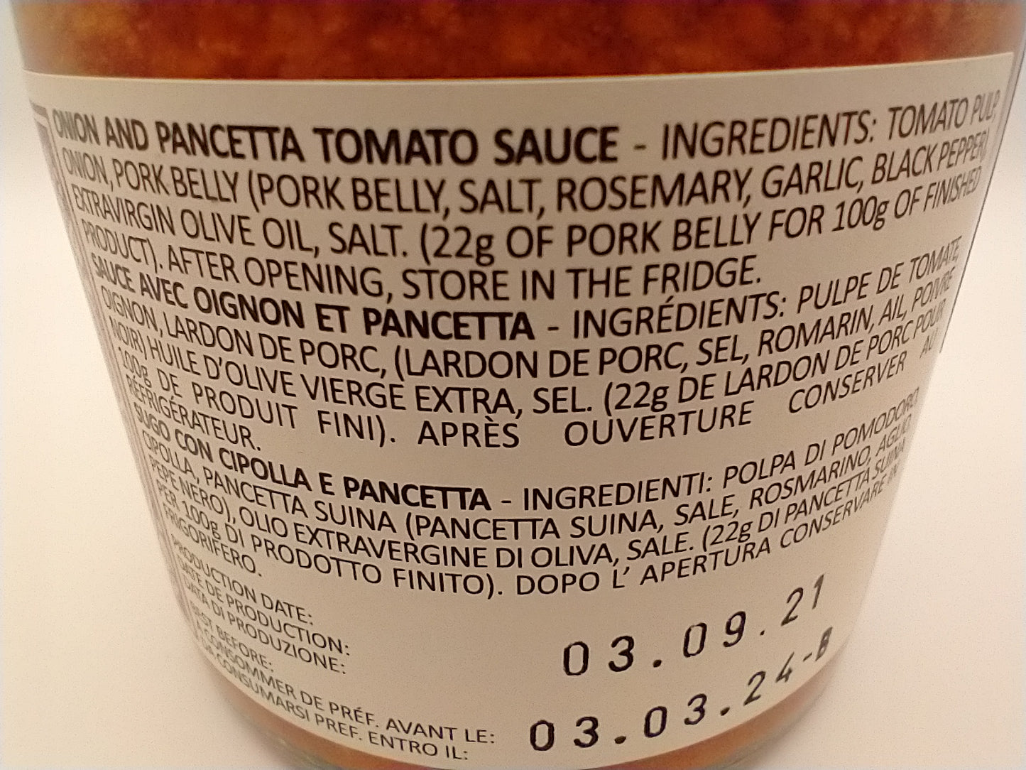 La Dispensa di Amerigo Tomato Sauce with Onion and Pancetta