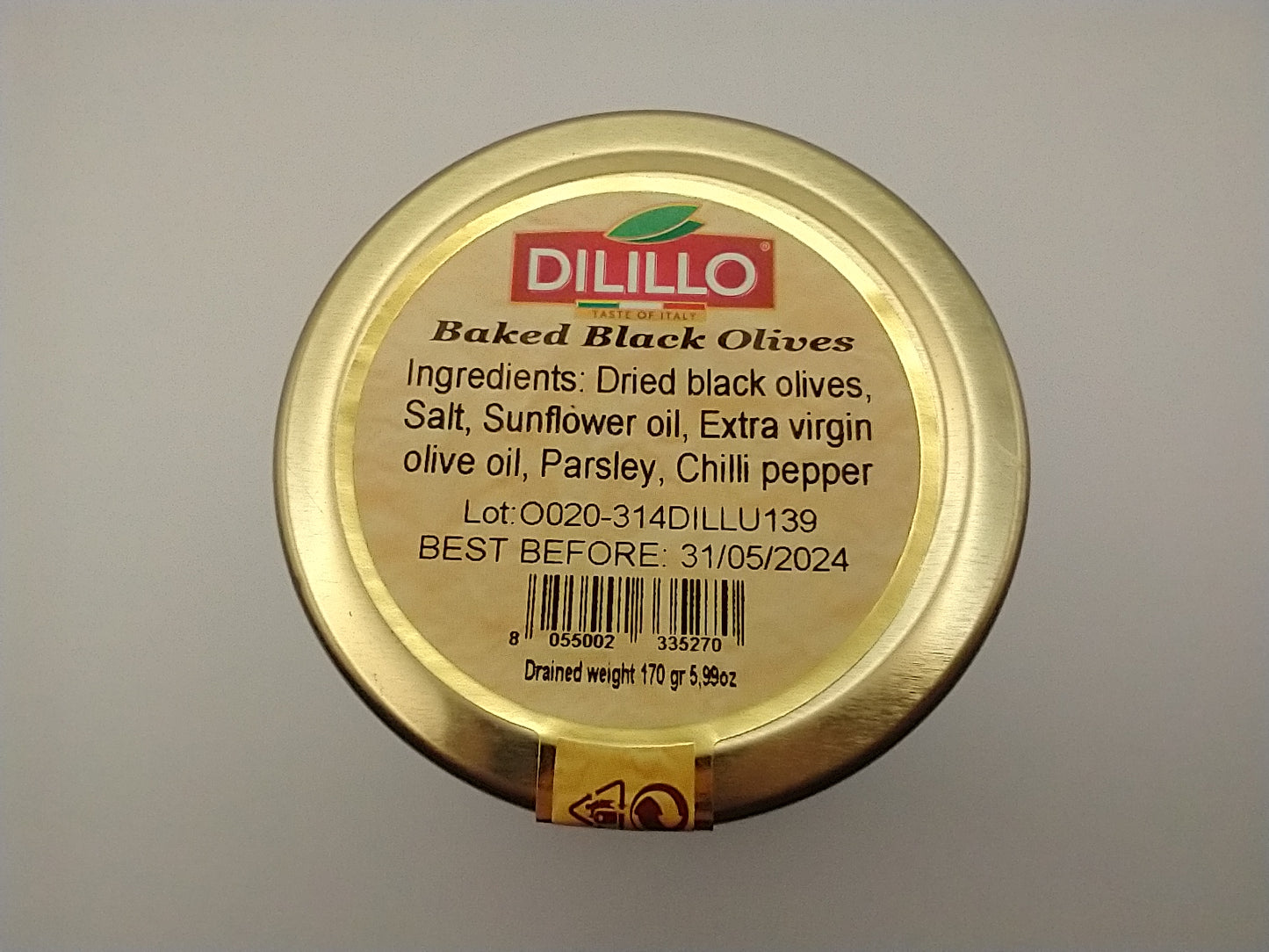 Dilillo Baked Black Olives