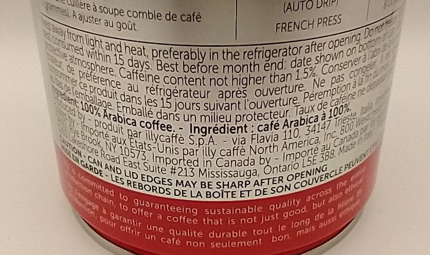 Illy Classic Roast Ground Coffee