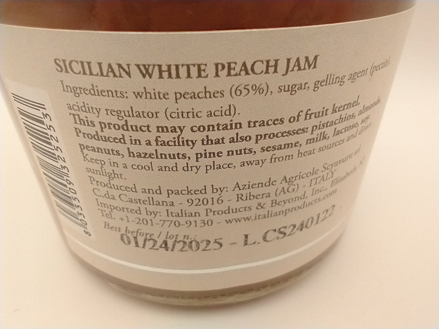 Sicilian White Peach Jam